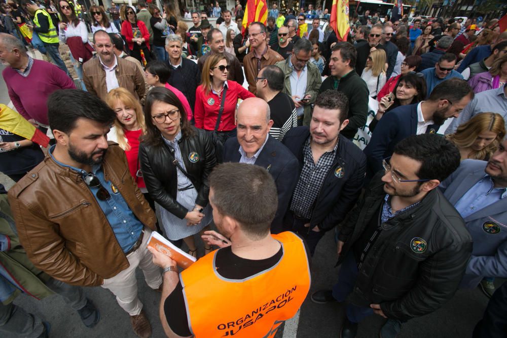 Manifestación por la equiparación salarial convocada por la asociación de policí­as Jusapol en Luceros