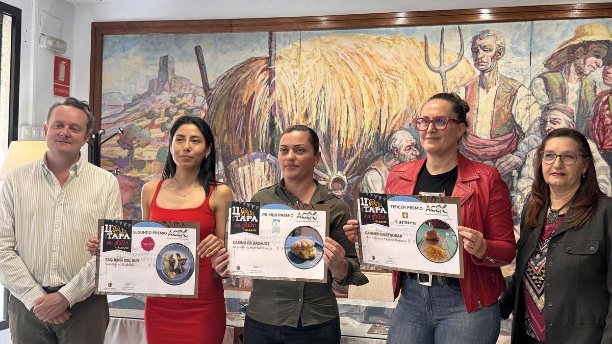 Entidades y ganadores de los premios en la XI Ruta de la Tapa Sin Gluten