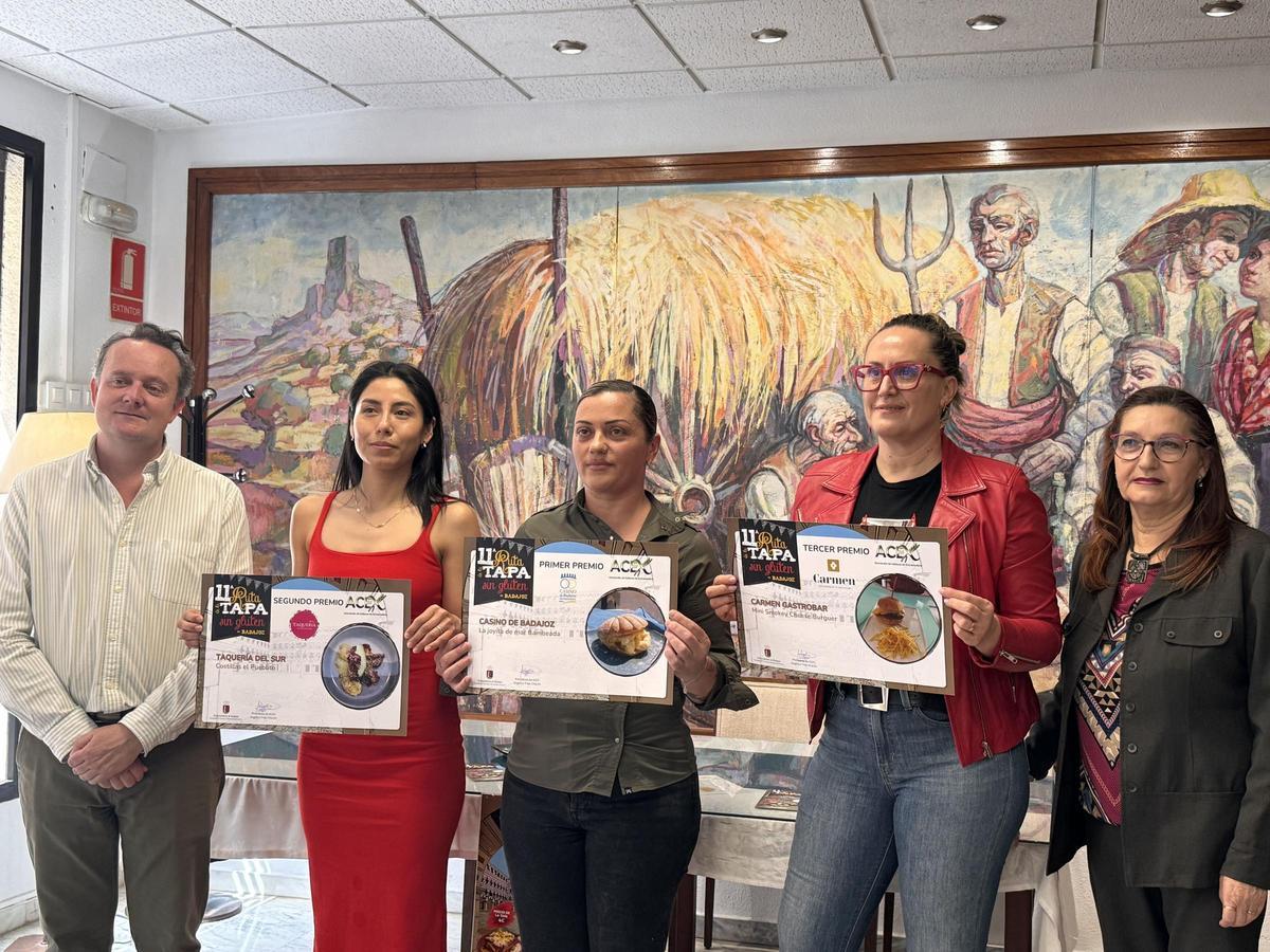 Entidades y ganadores de los premios en la XI Ruta de la Tapa Sin Gluten