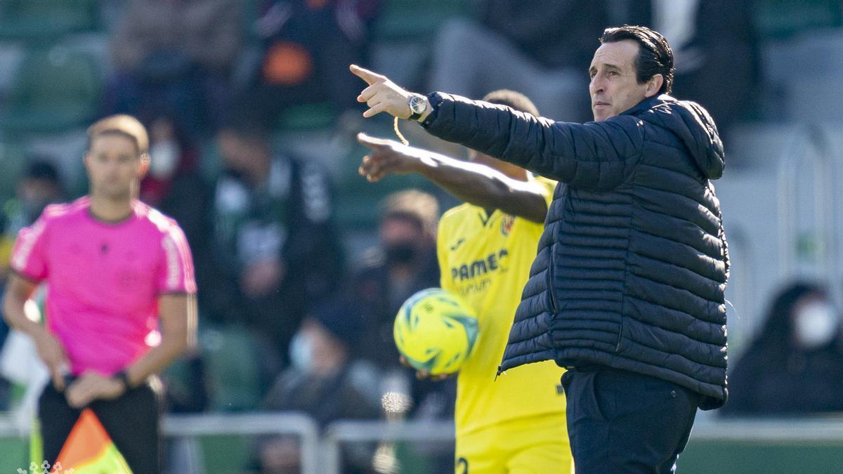 Emery, durante una acción del encuentro.