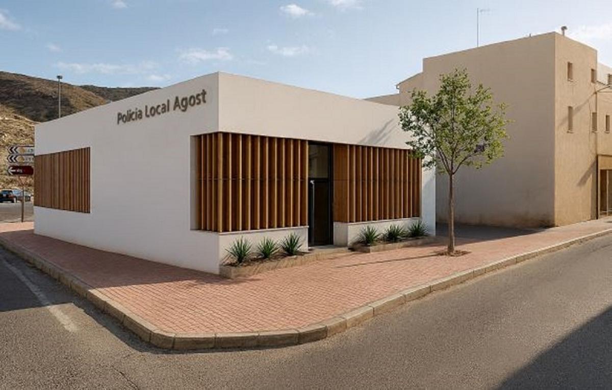 Boceto del edificio de la Policía Local de Agost