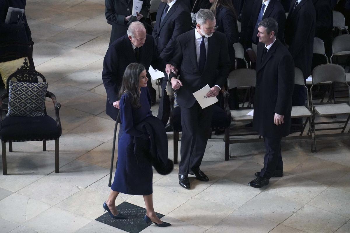 Felipe VI y Juan Carlos I se rencuentran en Windsor