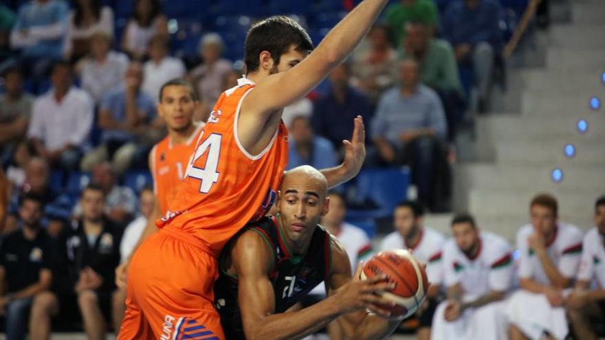 Mikulic, hoy en el partido contra el Palma.