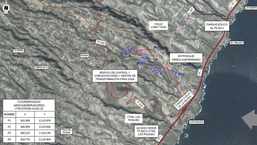 El Pleno de Fasnia rechaza por unanimidad  la construcción del parque eólico