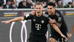 Joshua Kimmich y Luis Díaz celebran un tanto