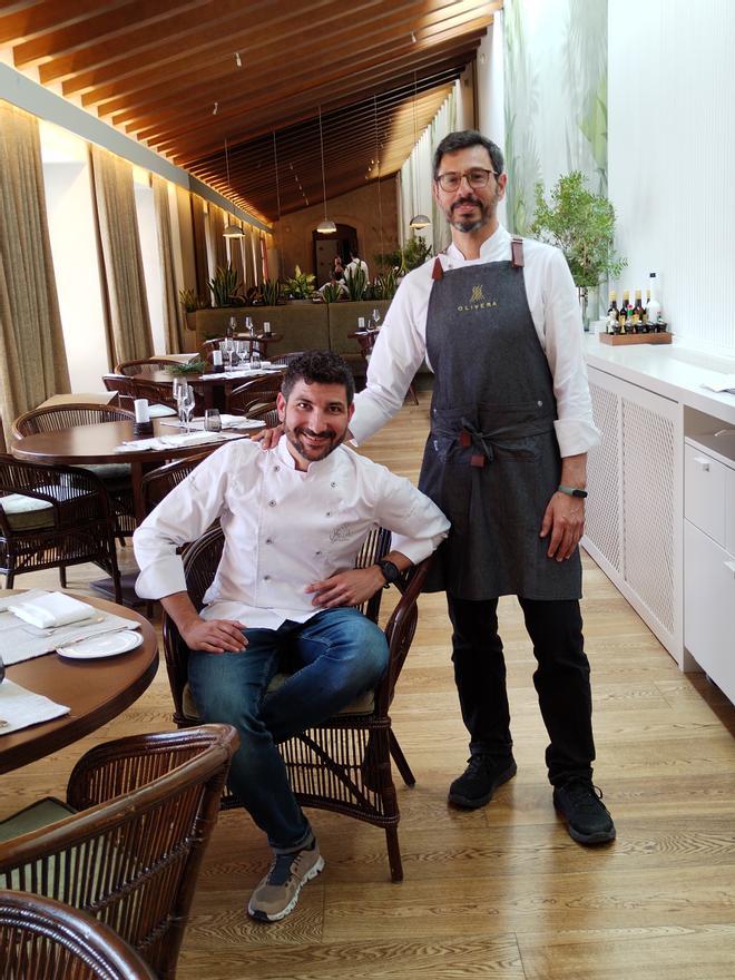 Jordi Cantó (li.) mit Pep Forteza im Olivera.