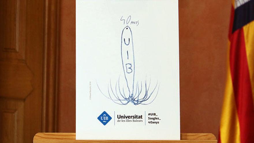 Miquel Barceló diseña un logo por los 40 años de la UIB