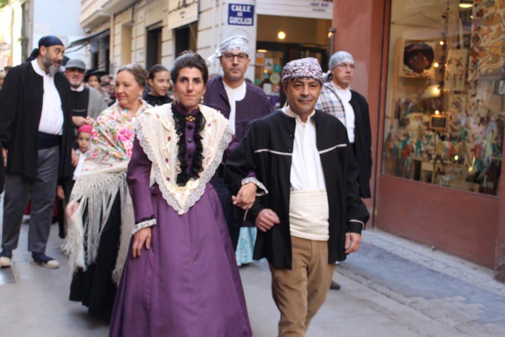 Fiesta fallera decimonónica para celebrar el aniversario del Patrimonio