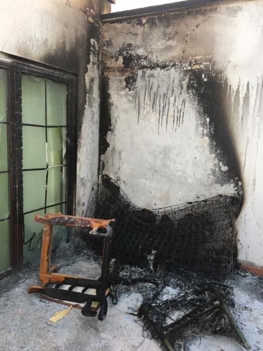 Incendio en un apartamento de Playa Blanca