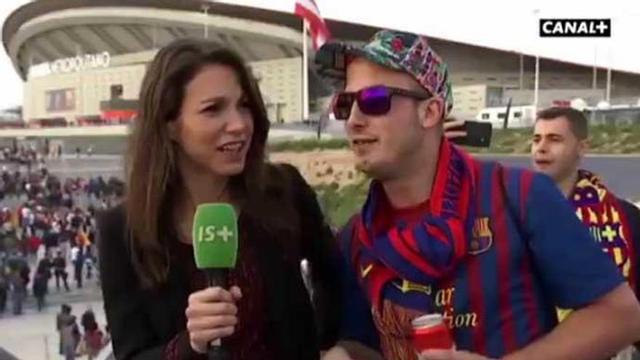 Acoso a una reportera francesa durante la final de Copa