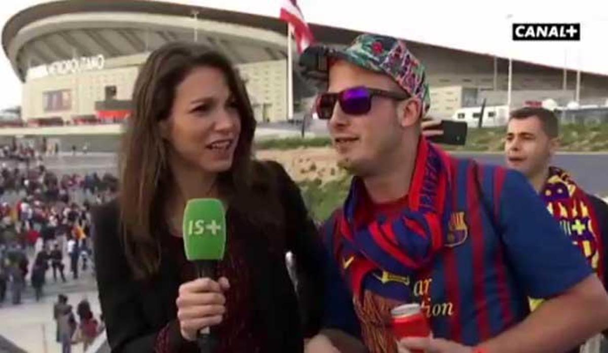 Acoso a una reportera francesa durante la final de Copa