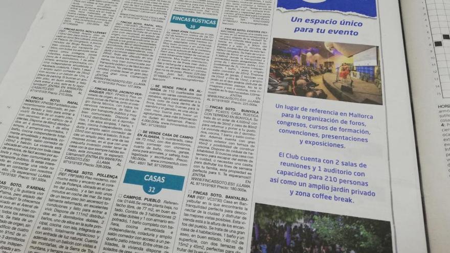 Desde hoy, Diario de Mallorca sin anuncios de prostitución