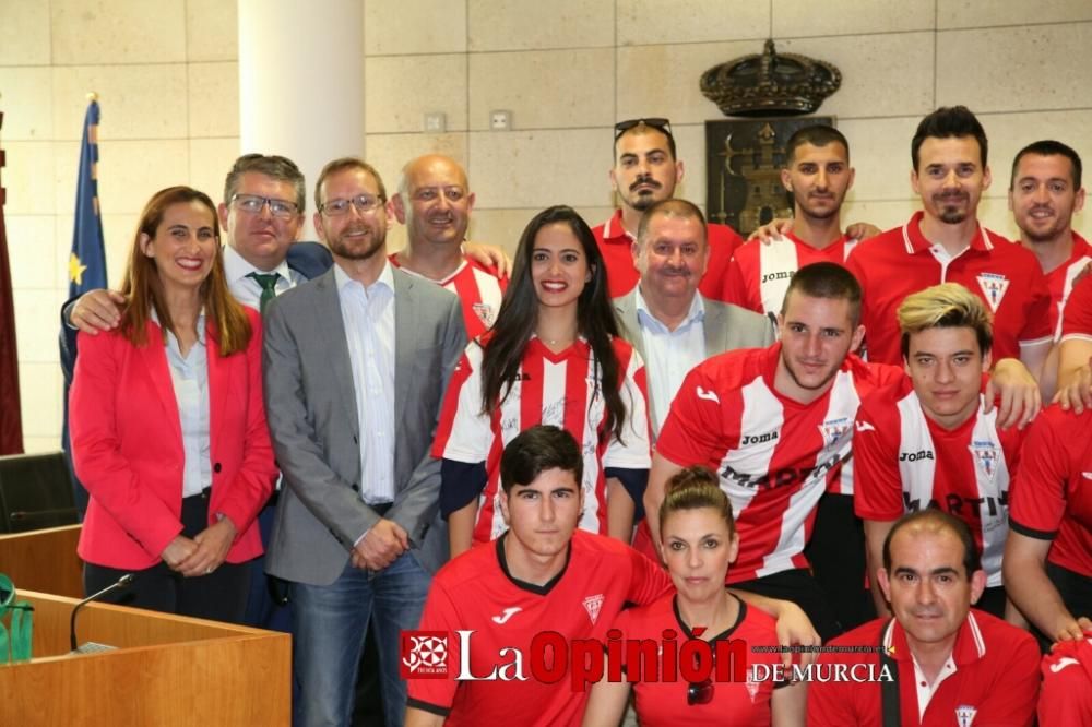 Recepción institucional al Club Olímpico de Totana por el ascenso