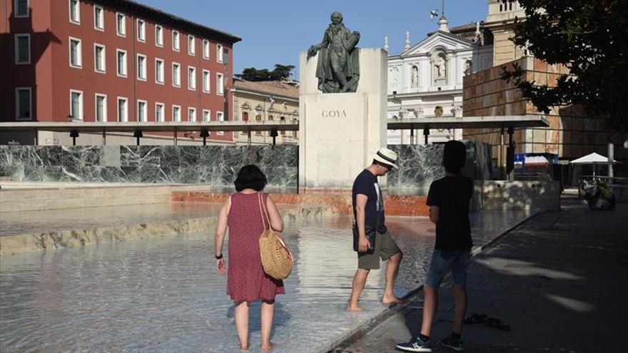 La temperatura aumentó una media de 2º C en julio en Aragón