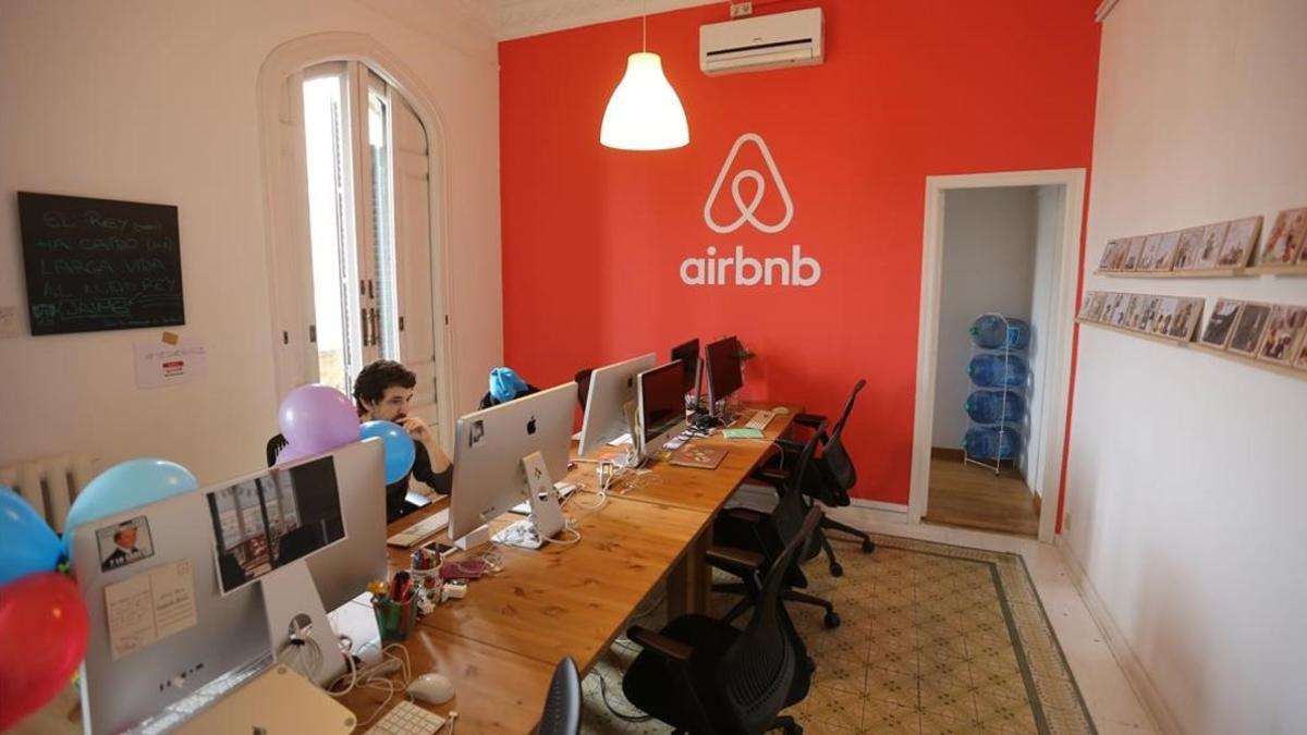 Oficina de la plataforma Airbnb en Barcelona