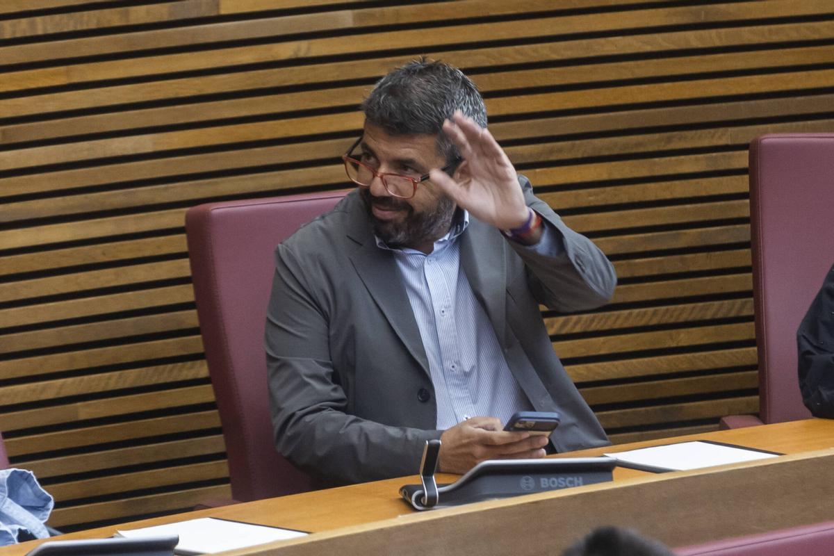 El expresident de la Generalitat Valenciana, Carlos Mazón, este miércoles santo en Les Corts