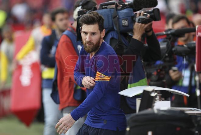 Así de feliz cazo Sport a Leo Messi al fiinal del partido