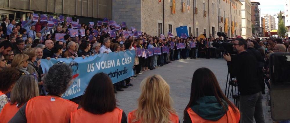 Protesta dels treballadors de la Generalitat a Girona