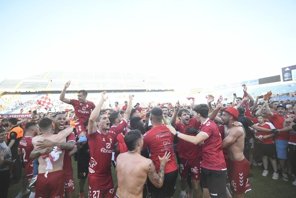 Imágenes de la celebración del ascenso del Real Murcia