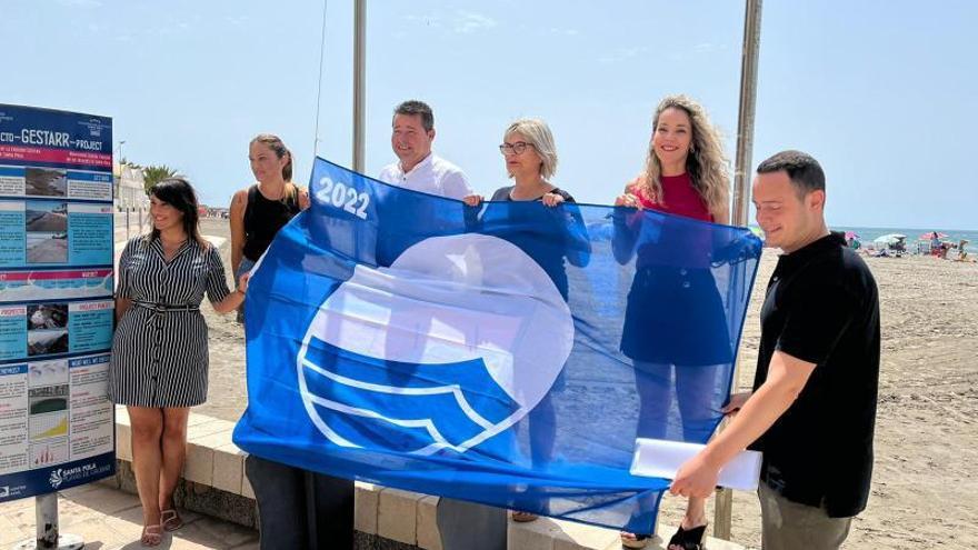 Seis playas de Santa Pola revalidan la bandera azul