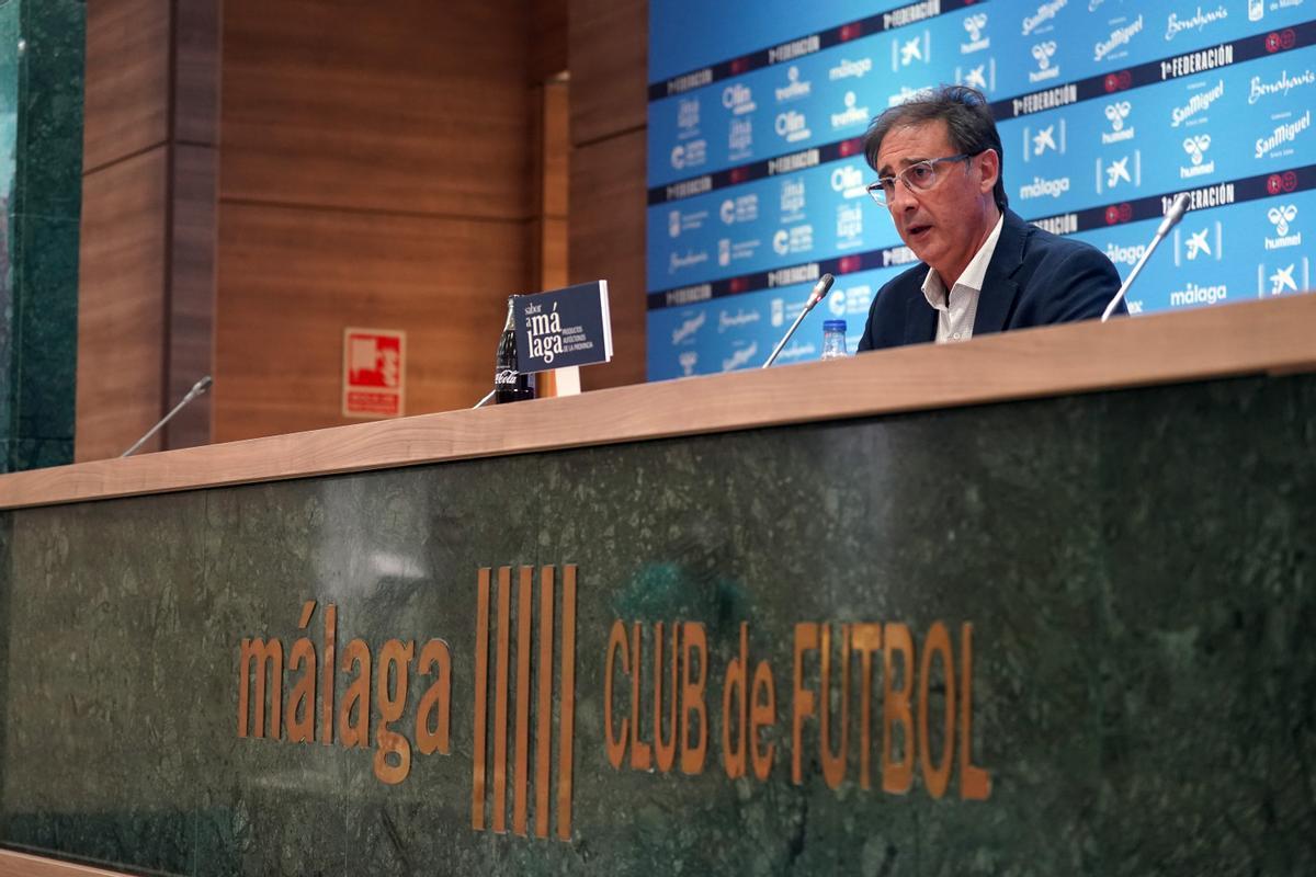 Rueda de prensa de Loren Juarros, director deportivo del Málaga CF.