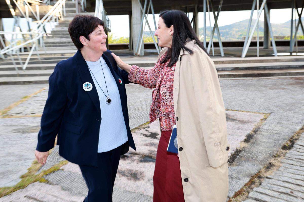 Carmen García Mateo y Belén Rubio, tras conocer que ambas se disputarán el Rectorado.