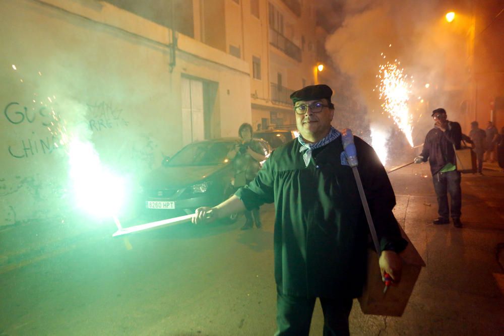 Instante de la Passejà de Sant Onofre celebrada el sábado por la noche en Quart de Poblet.