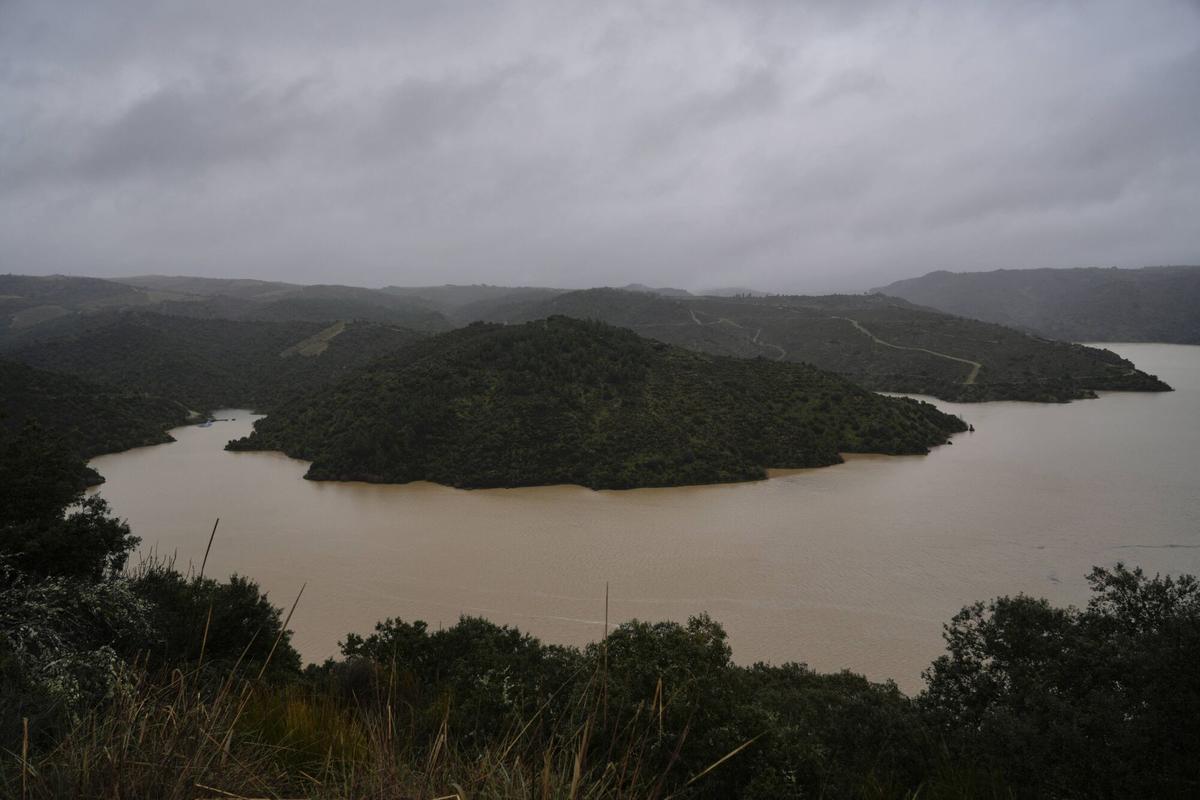 El estado de las presas de Zamora tras la crecida de los río por el temporal.