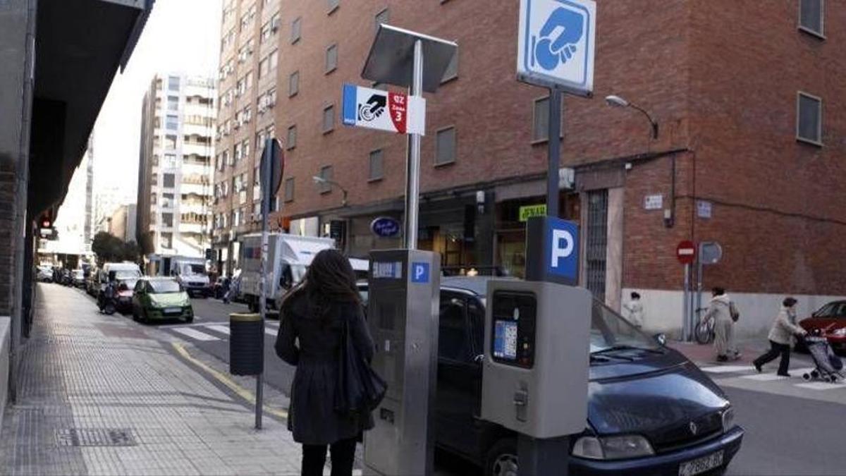 Parquímetro en Zaragoza.