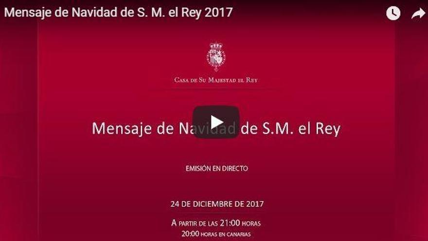 Sigue en directo con Mediterráneo el mensaje de Navidad del Rey