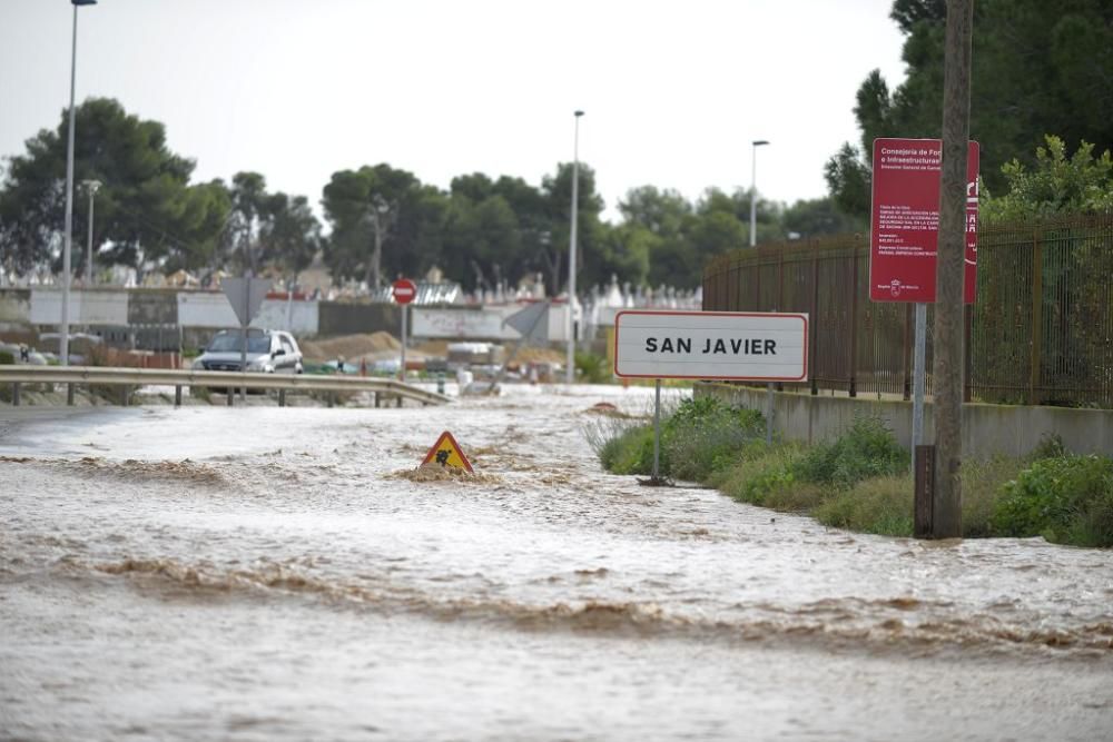 Borrasca Gloria: lluvias e inundaciones en Los Alcázares y San Javier