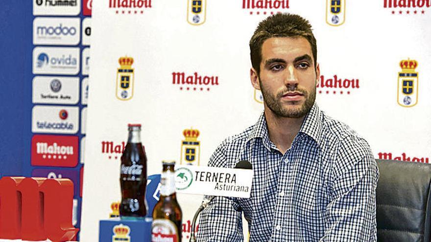 Johannesson, en la sala de prensa del Tartiere.