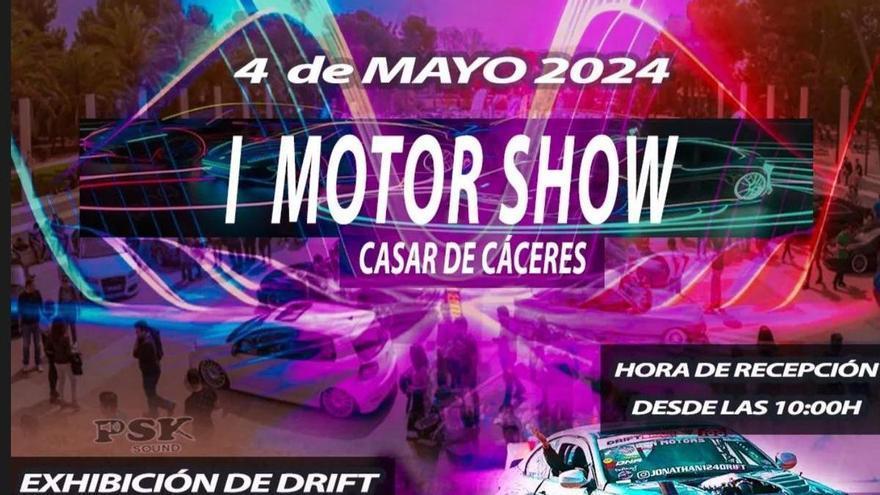 Casar de Cáceres acoge el I Motor Show de coches llegados desde todos puntos de la región