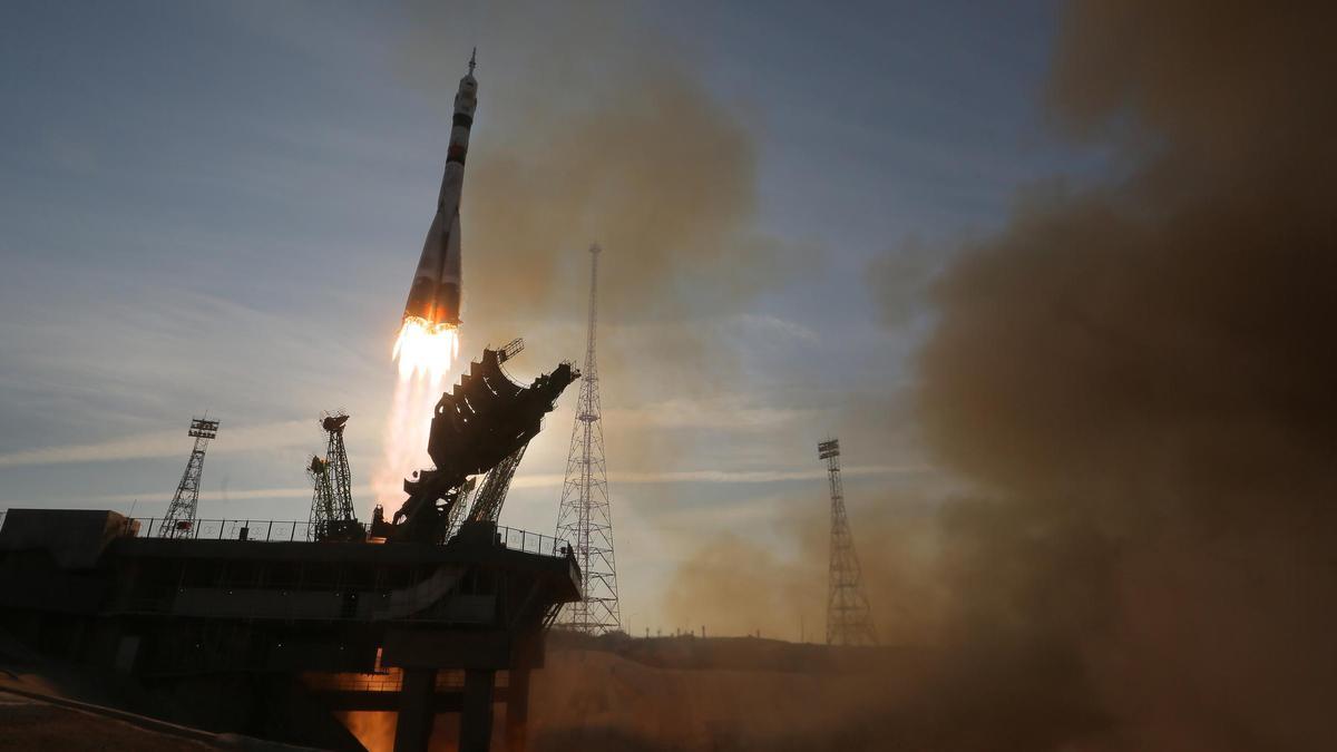 Lanzamiento de la Soyuz MS-28.