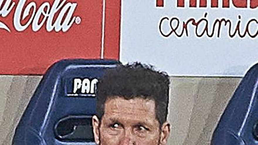 Simeone, técnico del Atlético.