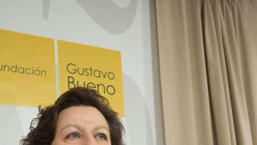 Carmen Baños Pino, ayer, en la Fundación Gustavo Bueno.