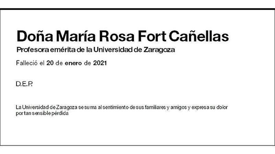 María Rosa Fort Cañellas