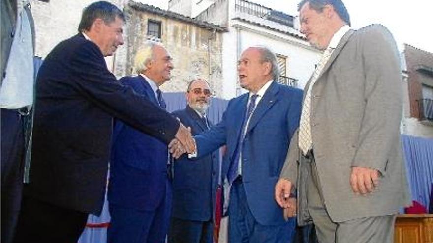 Jordi Pujol, en l&#039;acte del pregó de Blanes del 21 de juliol del 2001.