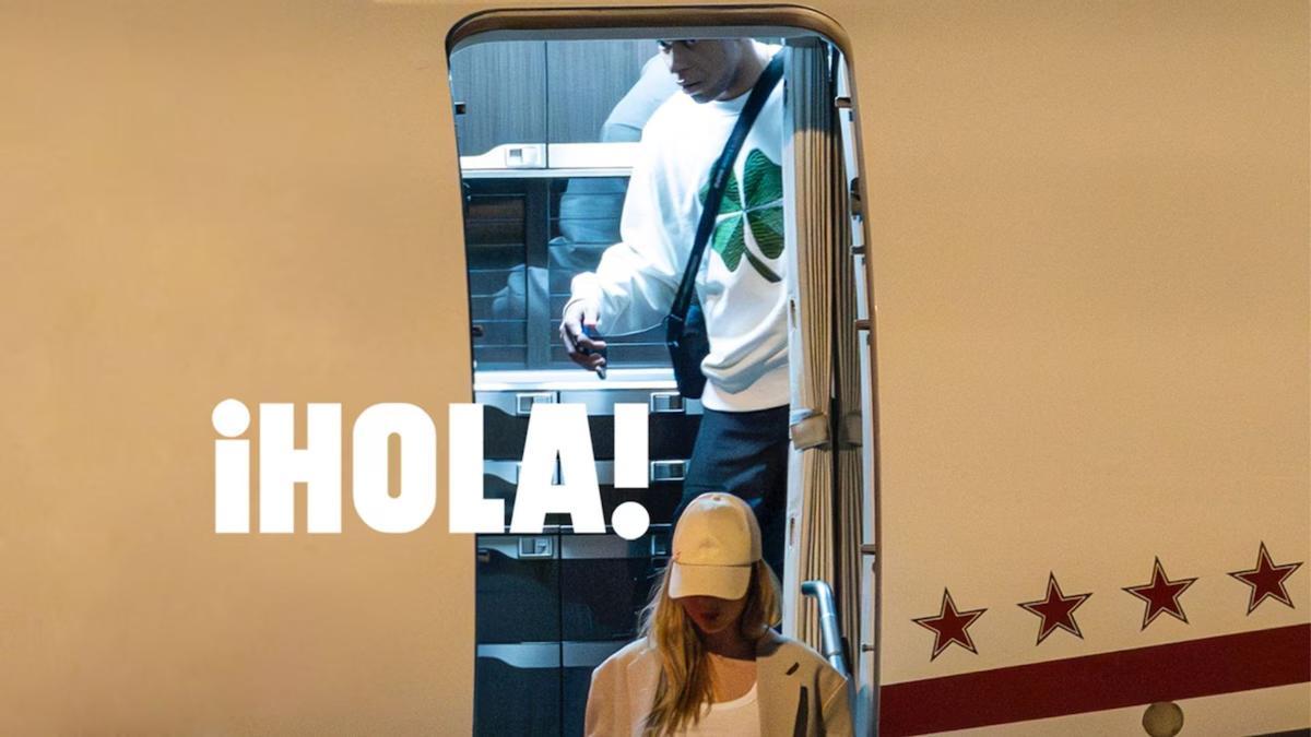 La nueva pareja de moda, aterrizando en Madrid