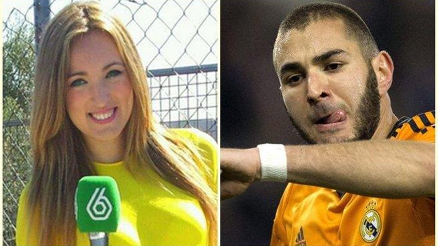 Marta Riesco y Karim Benzema.