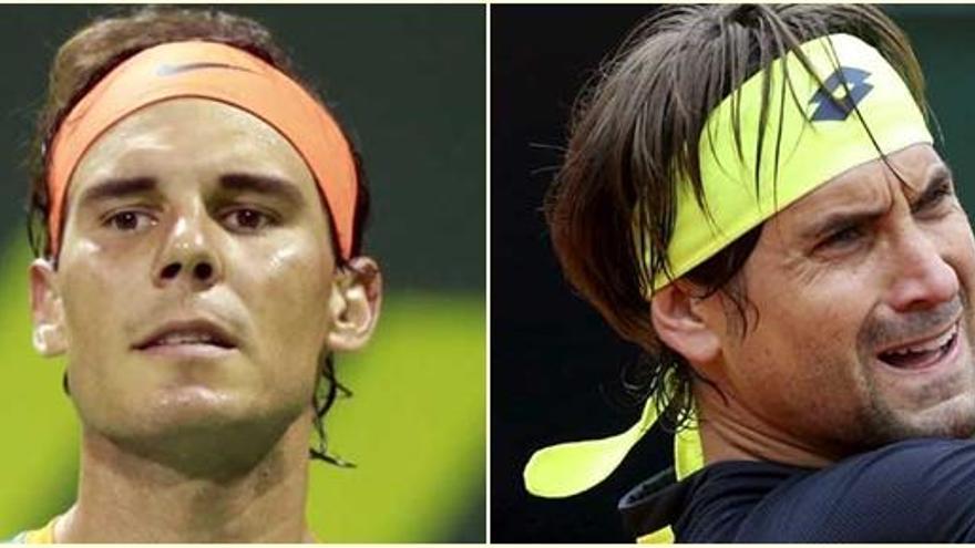 Rafa Nadal y David Ferrer.