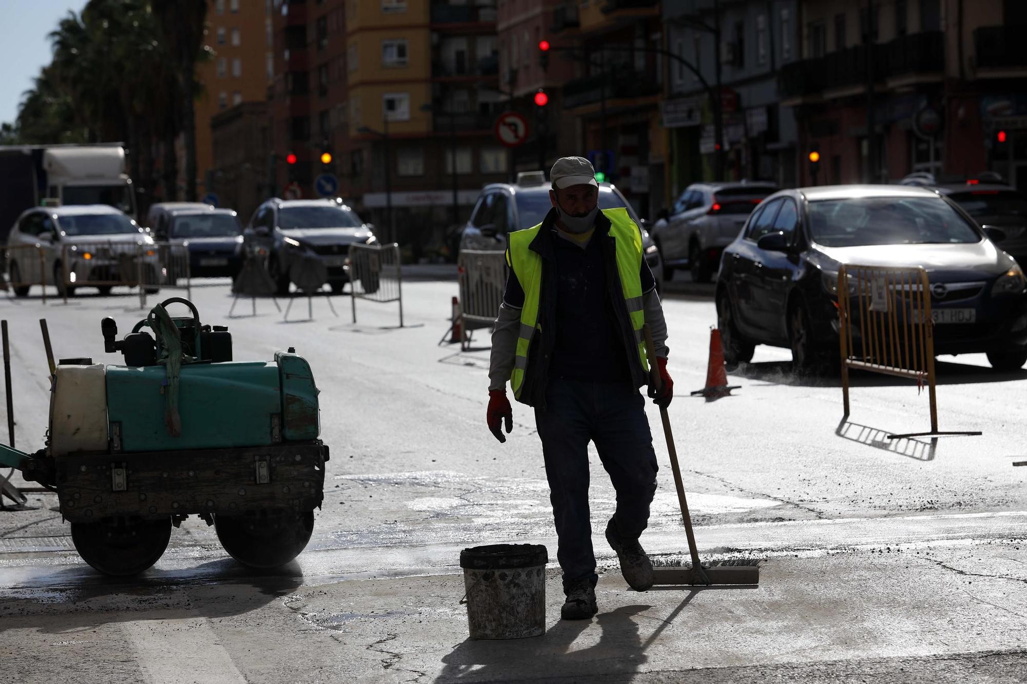 Así empiezan las obras en Pérez Galdós