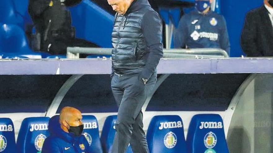 Koeman, cabizbajo en Getafe.