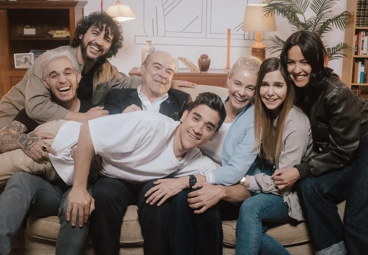 Jorge Jurado en uno de los reencuentros de 'Los Serrano'