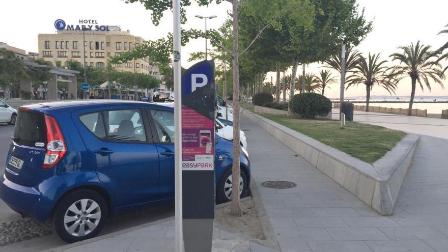 Una zona blava de l&#039;Avinguda Rhode