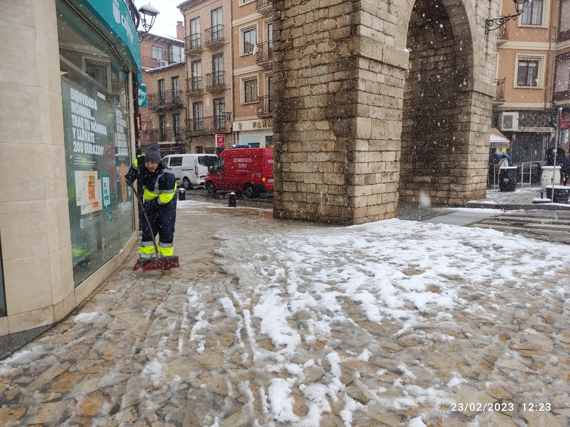 GALERIA | Así ha vivido Toro la nevada de hoy