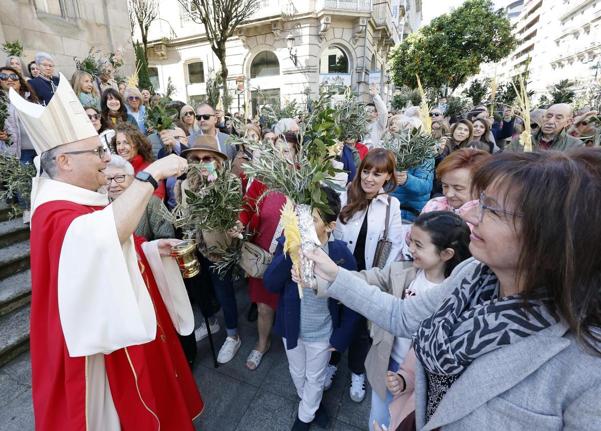 La procesión de la Borriquita de Vigo este Domingo de Ramos, en imágenes