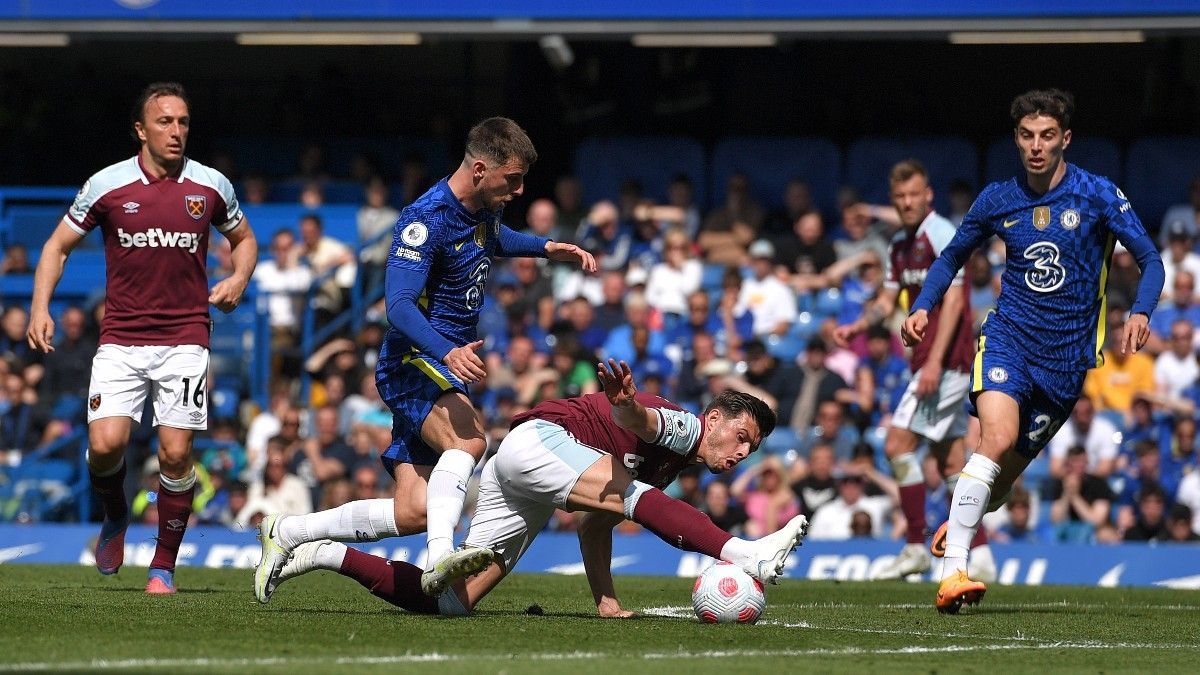 Acción del partido entre Chelsea y West Ham en Stamford Bridge