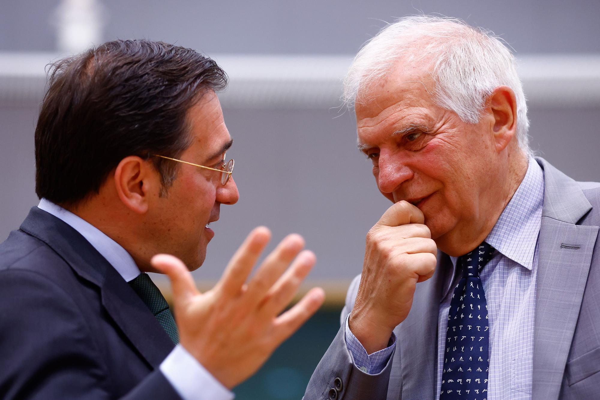 Josep Borrell con José Manuel Albares