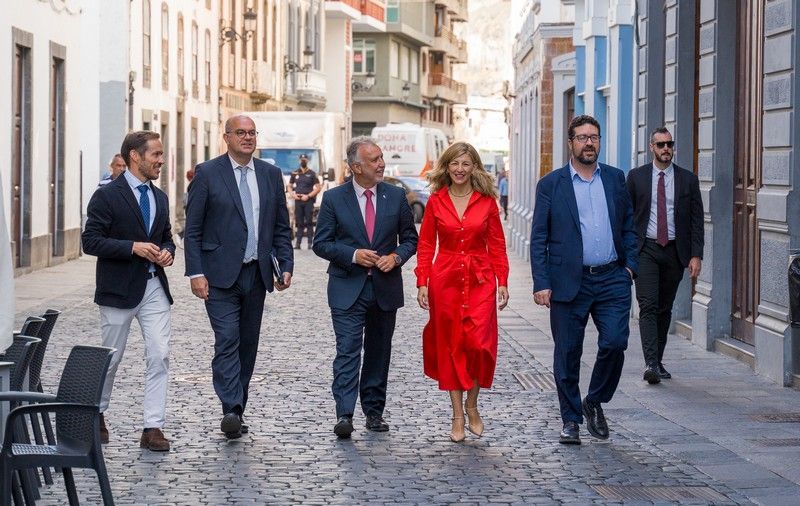 Visita de Yolanda Díaz a La Palma